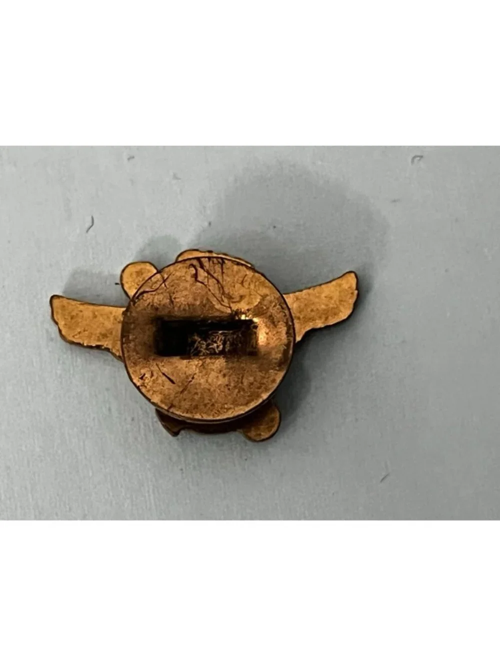 WWII WW2 USNR Button Cover Pin Lapel United States Navy Reserve Brass Eagle